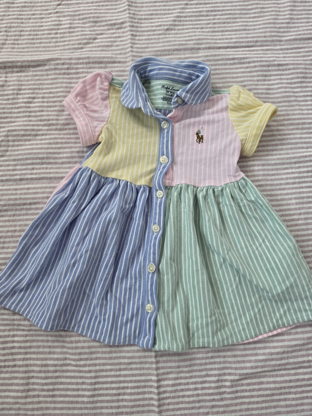 Ralph Lauren Colorblock Polo Dress | 3M